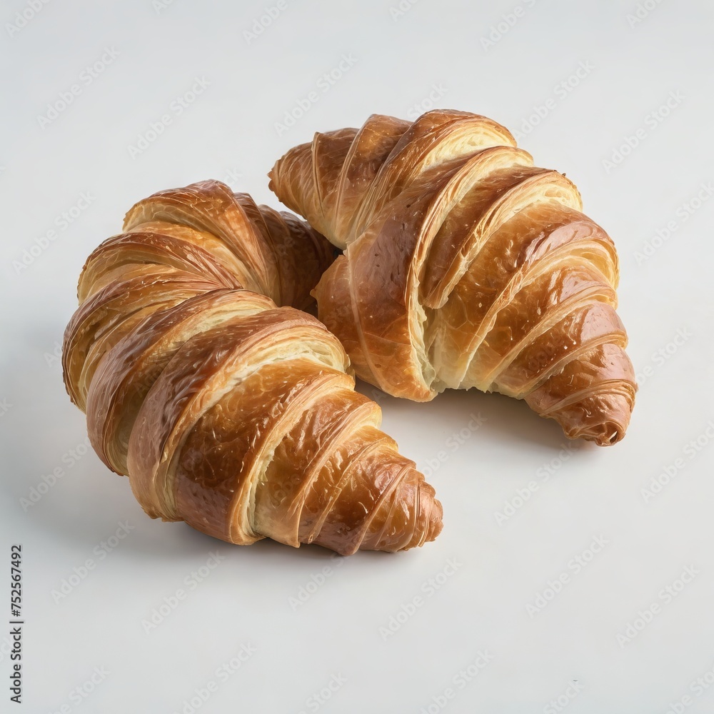 croissant on a white background
croissant on a white background