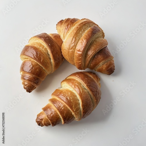 croissant on a white background 