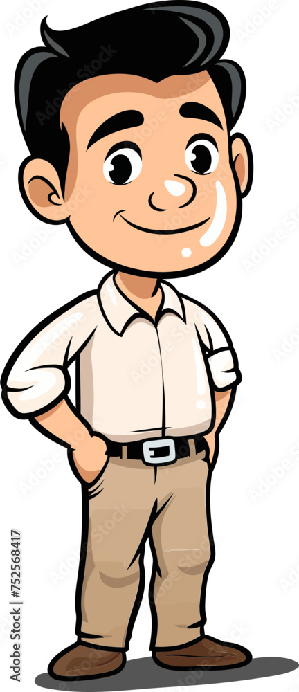Banker Man Investin in the Railroad in Vector Form Banker Man Investin in the Railroad in Vector Form