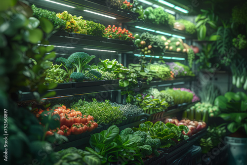 Implementing revolutionary agricultural methods in vertical farming to transform food production dynamics in urban settings. Generative Ai.