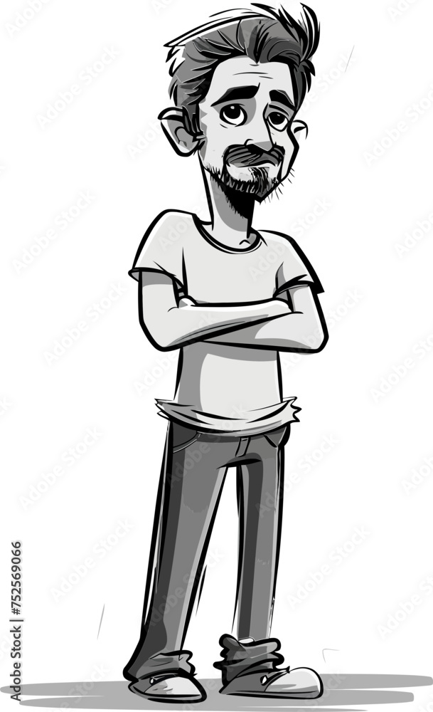 Banker Man Investin in the Railroad in Vector Form Banker Man Investin in the Railroad in Vector Form