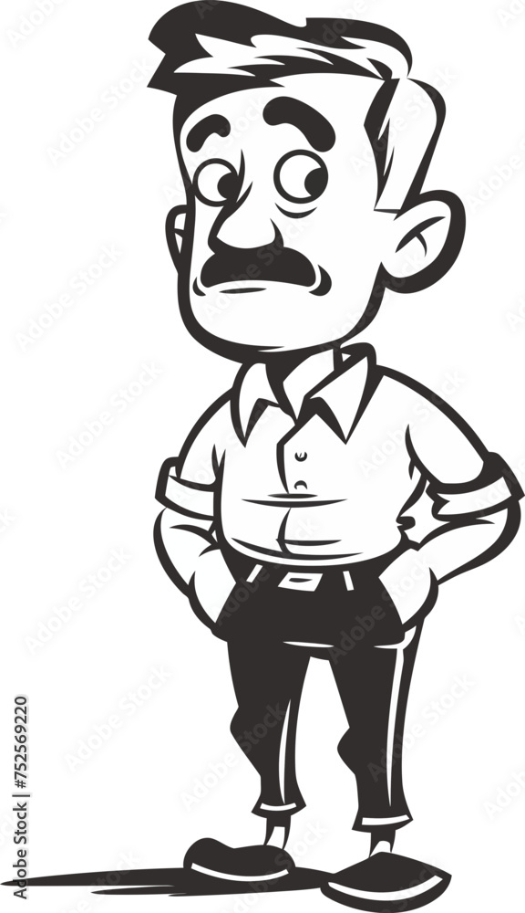 Outlaw Man Makin a Quick Getaway in Vector Graphics Outlaw Man Makin a Quick Getaway in Vector Graphics