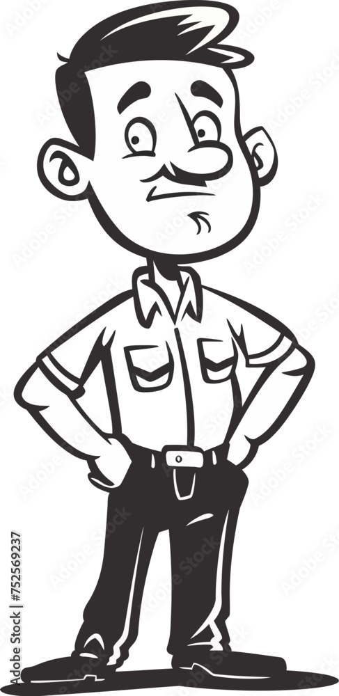 Sheriff Man Keepin the Town Safe in Vector Illustration Sheriff Man Keepin the Town Safe in Vector Illustration