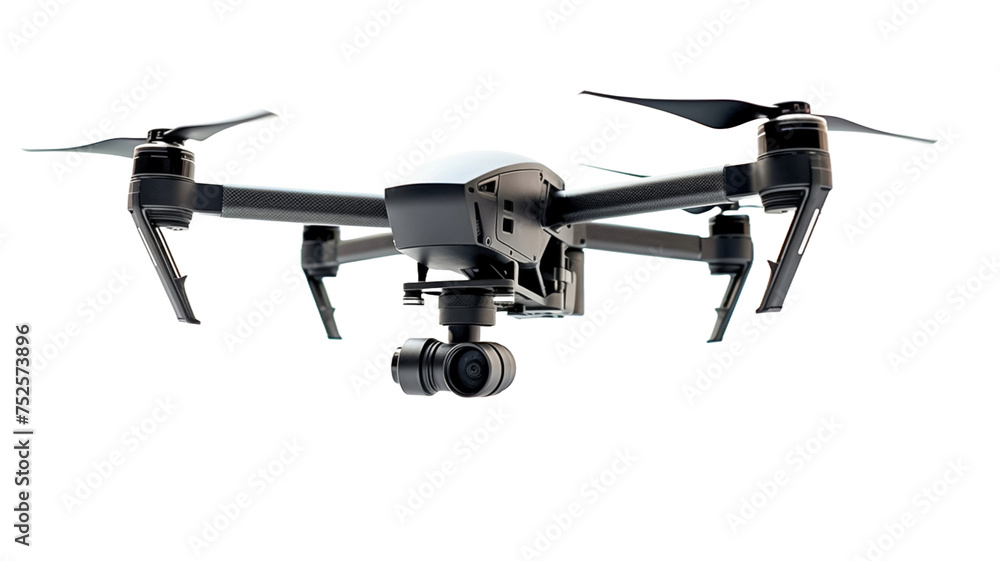 New dark flying modern grey drone quadcopter with digital camera isolated on PNG transparent or white background.
New dark flying modern grey drone quadcopter with digital camera isolated on PNG transparent or white background.