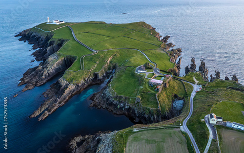 Obraz na płótnie Sunset scene at Galley Head Lighthouse in County Cork Ireland w salonie