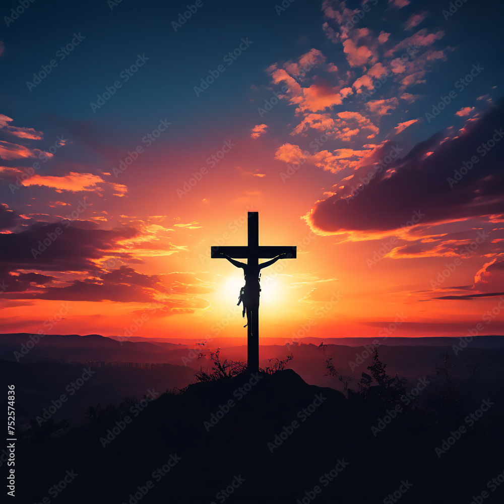 Obraz premium HOLY WEEK, JESUS ​​CHRIST, CROSS
