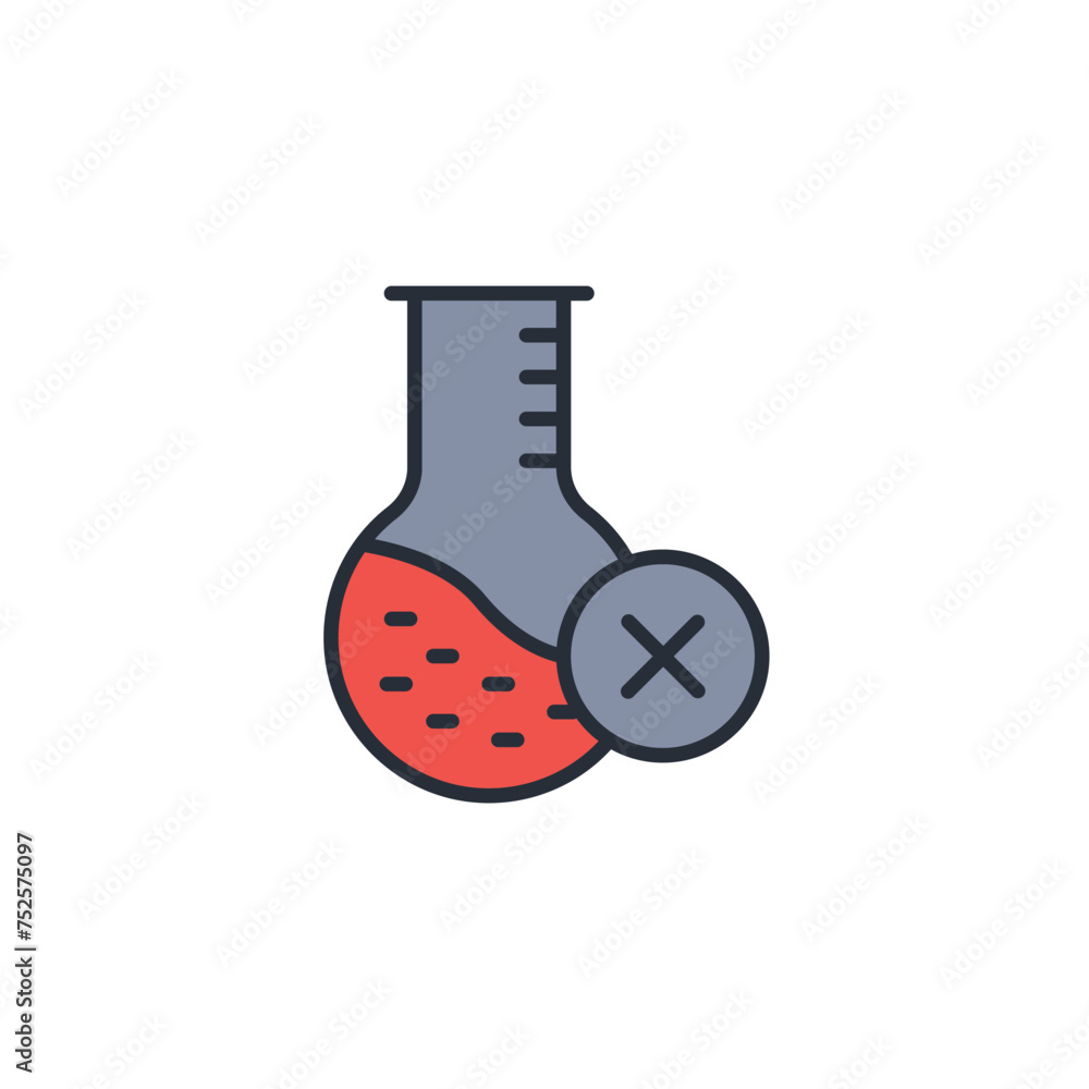 Chemical free icon. vector.Editable stroke.linear style sign for use web design,logo.Symbol illustration. Chemical free icon. vector.Editable stroke.linear style sign for use web design,logo.Symbol illustration.