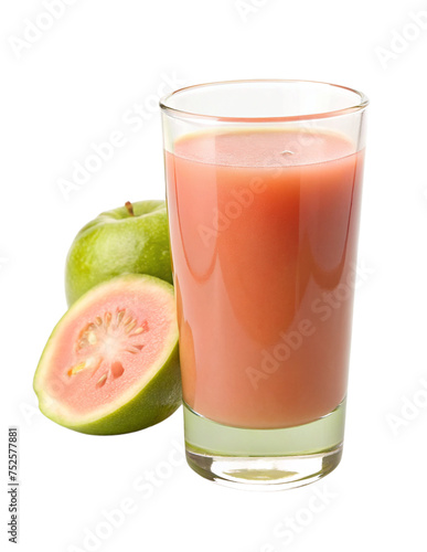juice and fruits,  isolated white background