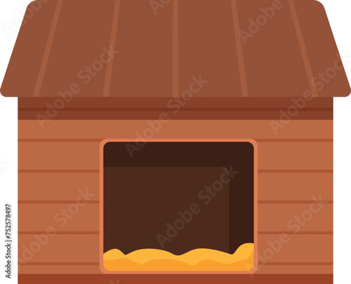 Chicken house icon cartoon vector. Young bird. Plant nature chick
