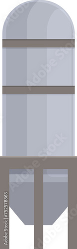 Farm water cistern tank icon cartoon vector. Village feeder. Manufacturing rural