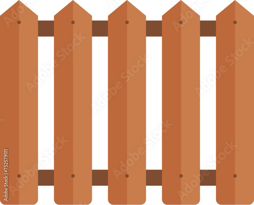 Chicken farm fence icon cartoon vector. Nature village. Domestic land
