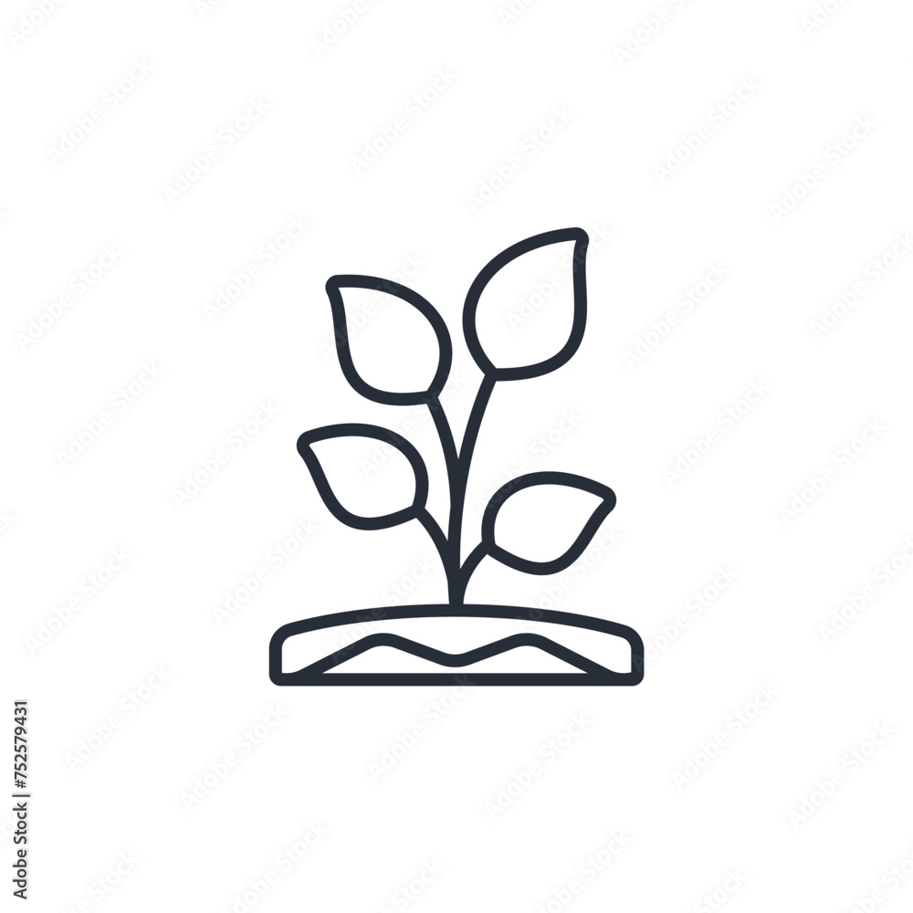 plant icon. vector.Editable stroke.linear style sign for use web design,logo.Symbol illustration. plant icon. vector.Editable stroke.linear style sign for use web design,logo.Symbol illustration.