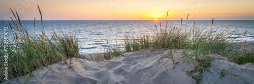 Sunset at the dune beach photo