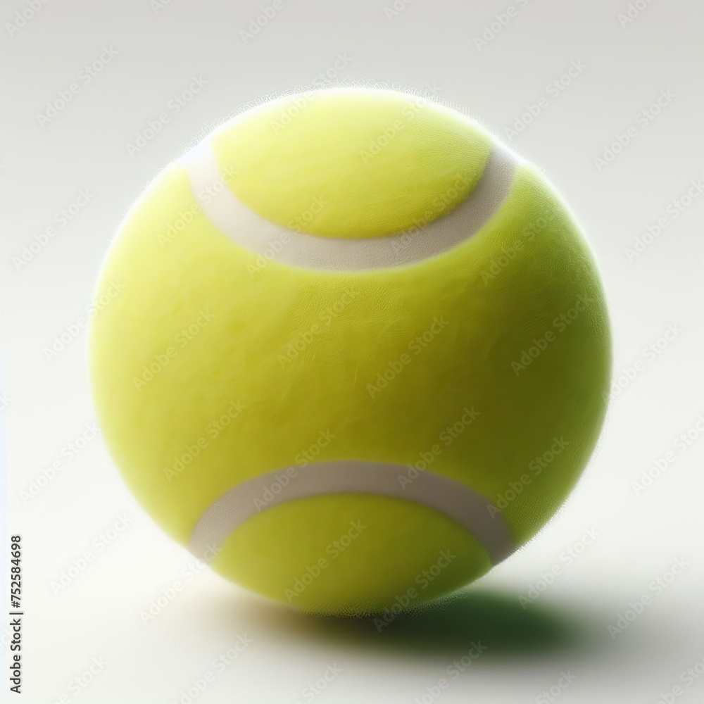 tennis ball isolated on white
