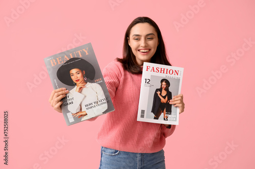 Beautiful young woman with ...