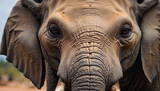 close up elephant