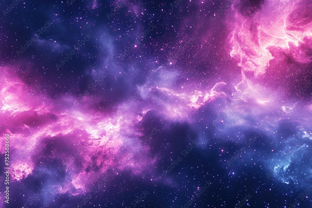 Fototapeta premium Celestial wonders mesmerize with vibrant galaxy charm