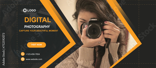 photographer in action ,Photography Facebook cover design, Facebook, Cover