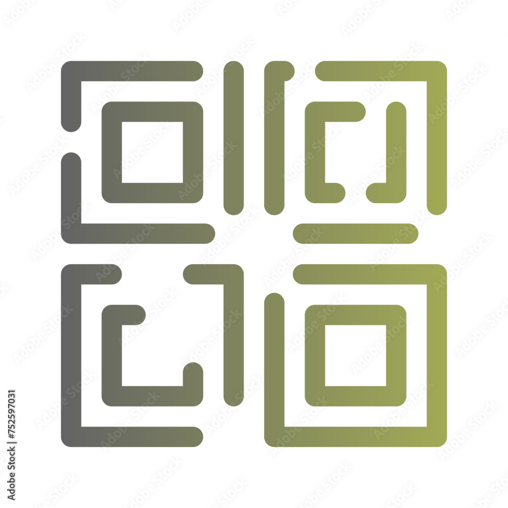 qr code gradient icon qr code gradient icon