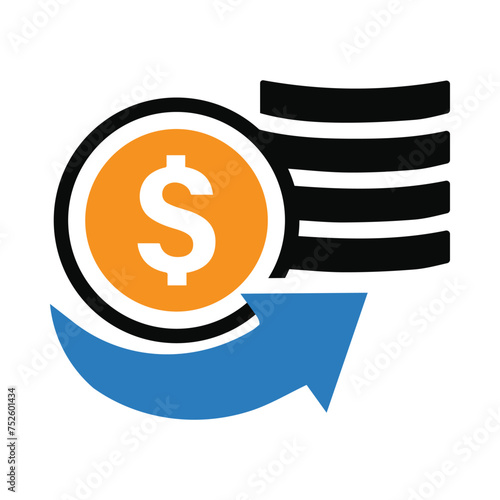 money, dollar, coin, money convert icon