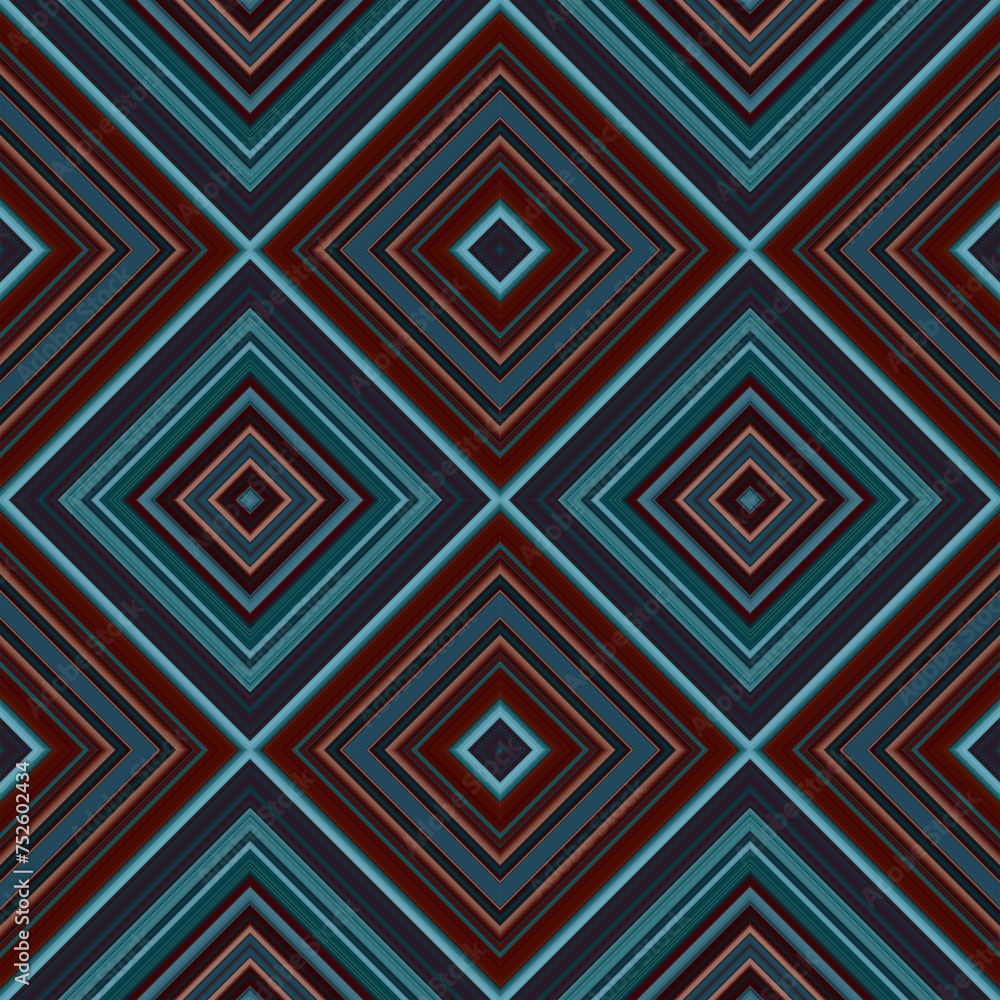 Rhombus and square seamless pattern. The pattern is colored diagonal lines Rhombus and square seamless pattern. The pattern is colored diagonal lines