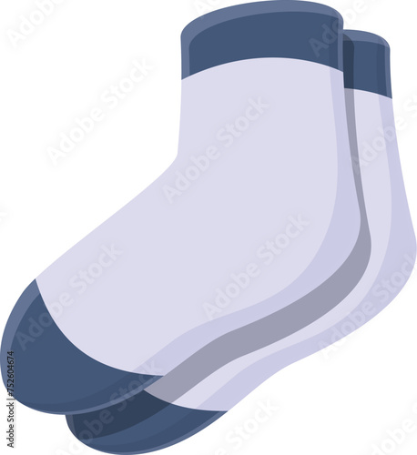 Running socks icon cartoon vector. Runner start gym. Center shoes