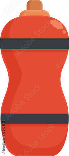 Sport water bottle icon cartoon vector. Running accessories. Workout item accessories