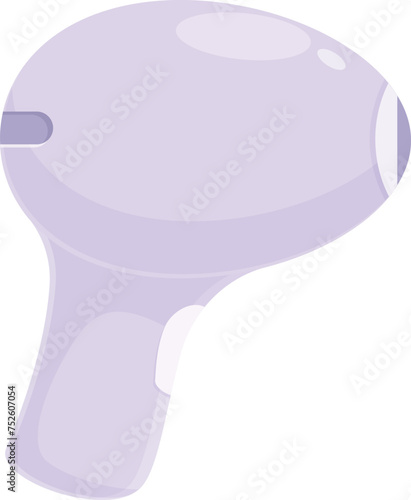 Hair photo epilator icon cartoon vector. Skincare body. Electro remove time
