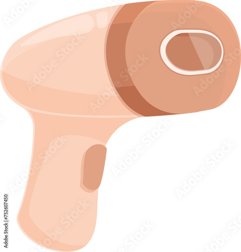 Modern photo epilator icon cartoon vector. Cream tool. Spa skin depilation