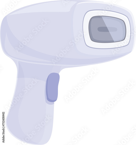 Cosmetic photo epilator icon cartoon vector. Treatment body. Skin care body