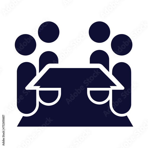 Arrangement, convening, man, people, meeting, round table meeting, business meeting, business round table meeting icon