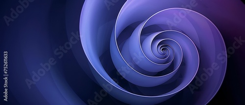 Blue and Purple Swirl on Black Background