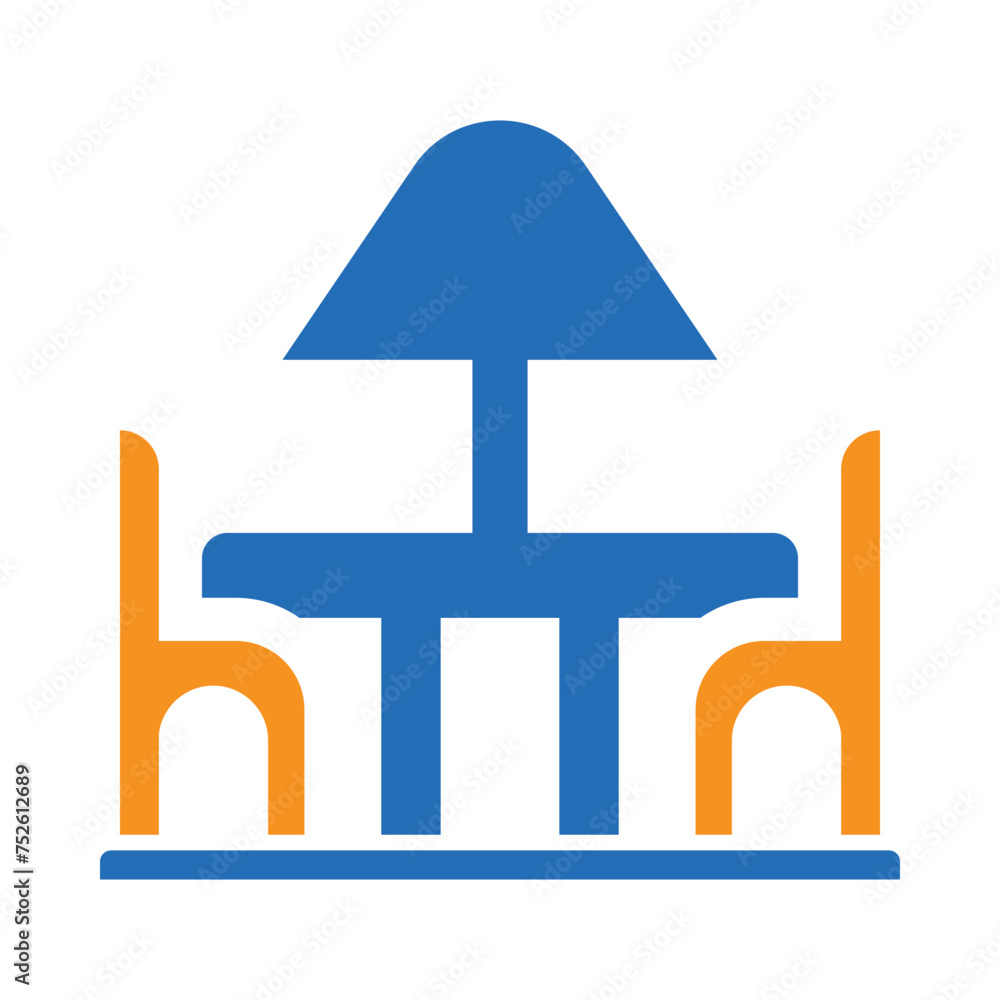 Chair, table, umbrella, cafe, cafe terrace icon Chair, table, umbrella, cafe, cafe terrace icon