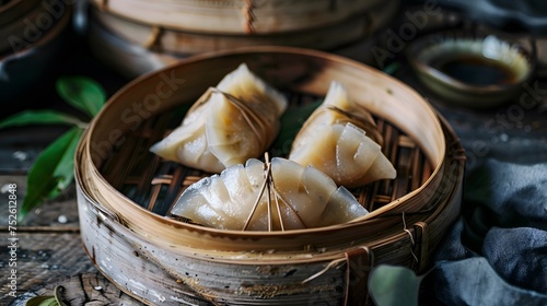 Close up,Copy space,Famous chinese food in dragon boat duan wu festival,Steamed rice dumplings photo