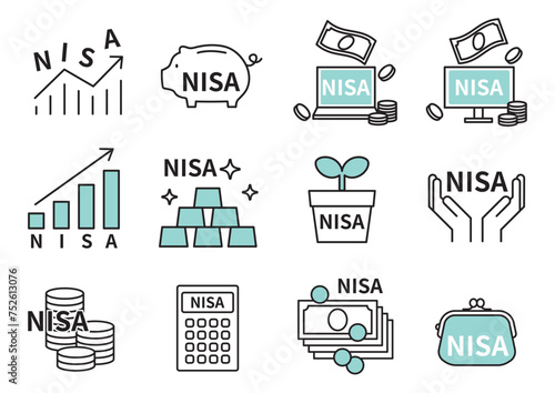 NISAのアイコンセット