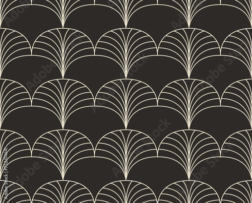 Seamless art deco abstract pattern. Geometric modern background. Vector illustration.