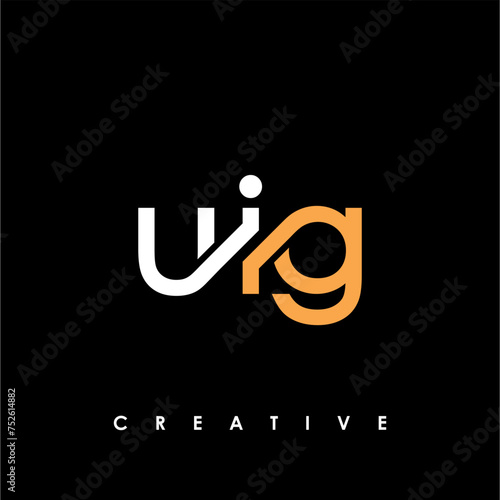 UIG Letter Initial Logo Design Template Vector Illustration photo