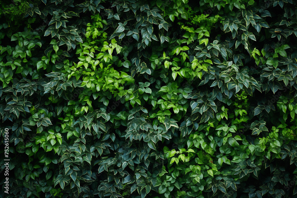 Lush Green Ivy Wall - Dense Foliage Pattern for Natural Backgrounds and Eco-friendly Concepts Lush Green Ivy Wall - Dense Foliage Pattern for Natural Backgrounds and Eco-friendly Concepts