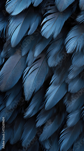 background of black feathers, bird, magpie, crow, banner, space for text, abstract pattern, nature, plumage, animals, wing, flight, wallpaper, illustration, art, ornithology, fashion © Julia Zarubina