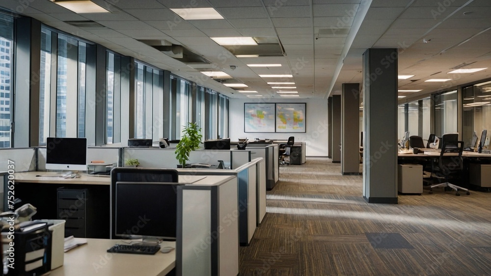 modern minimal office interior