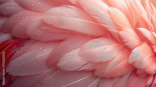 background of pink feathers  bird  flamingo  parrot  banner  space for text  abstract pattern  nature  plumage  animals  wing  flight  wallpaper  illustration  art  ornithology  fashion