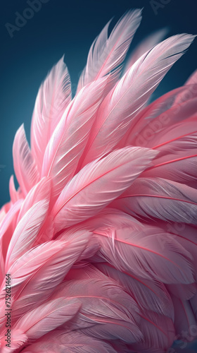background of pink feathers, bird, flamingo, parrot, banner, space for text, abstract pattern, nature, plumage, animals, wing, flight, wallpaper, illustration, art, ornithology, fashion