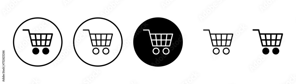Shopping icon vector isolated on white background. Shopping cart icon. Basket icon. Trolley Shopping icon vector isolated on white background. Shopping cart icon. Basket icon. Trolley