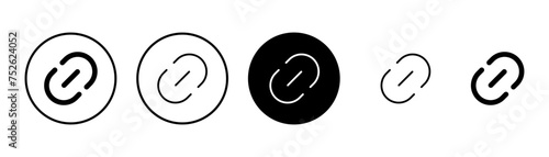 External link symbol icon vector. Link icon isolated on white background. Link vector icon. Hyperlink chain symbol