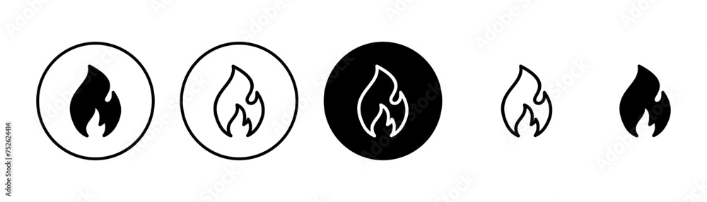Fire icon vector isolated on white background. Fire flame icon template. Fire flames symbol vector Fire icon vector isolated on white background. Fire flame icon template. Fire flames symbol vector