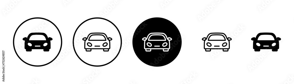 Car icon vector isolated on white background. Car icon vector. Car icon vector isolated on white background. Car icon vector.