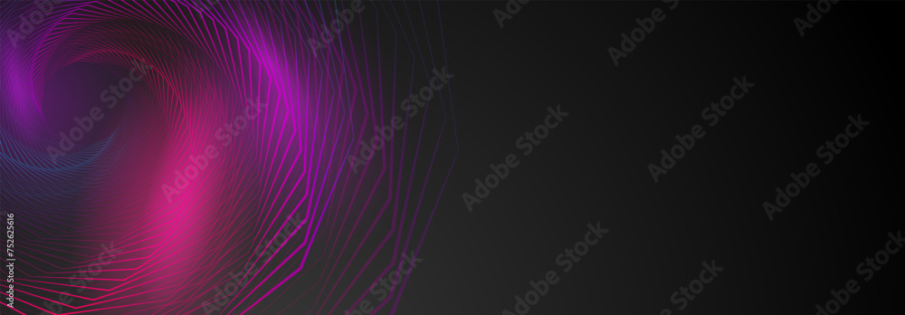 Abstract illustration with colored spirograph figures in the form of concentric spirals on a dark background Abstract illustration with colored spirograph figures in the form of concentric spirals on a dark background