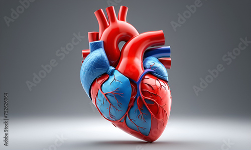 3D illustration of Heart, medical concept.