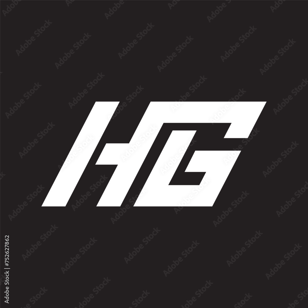 sign of hg letter vector icon illustration sign of hg letter vector icon illustration