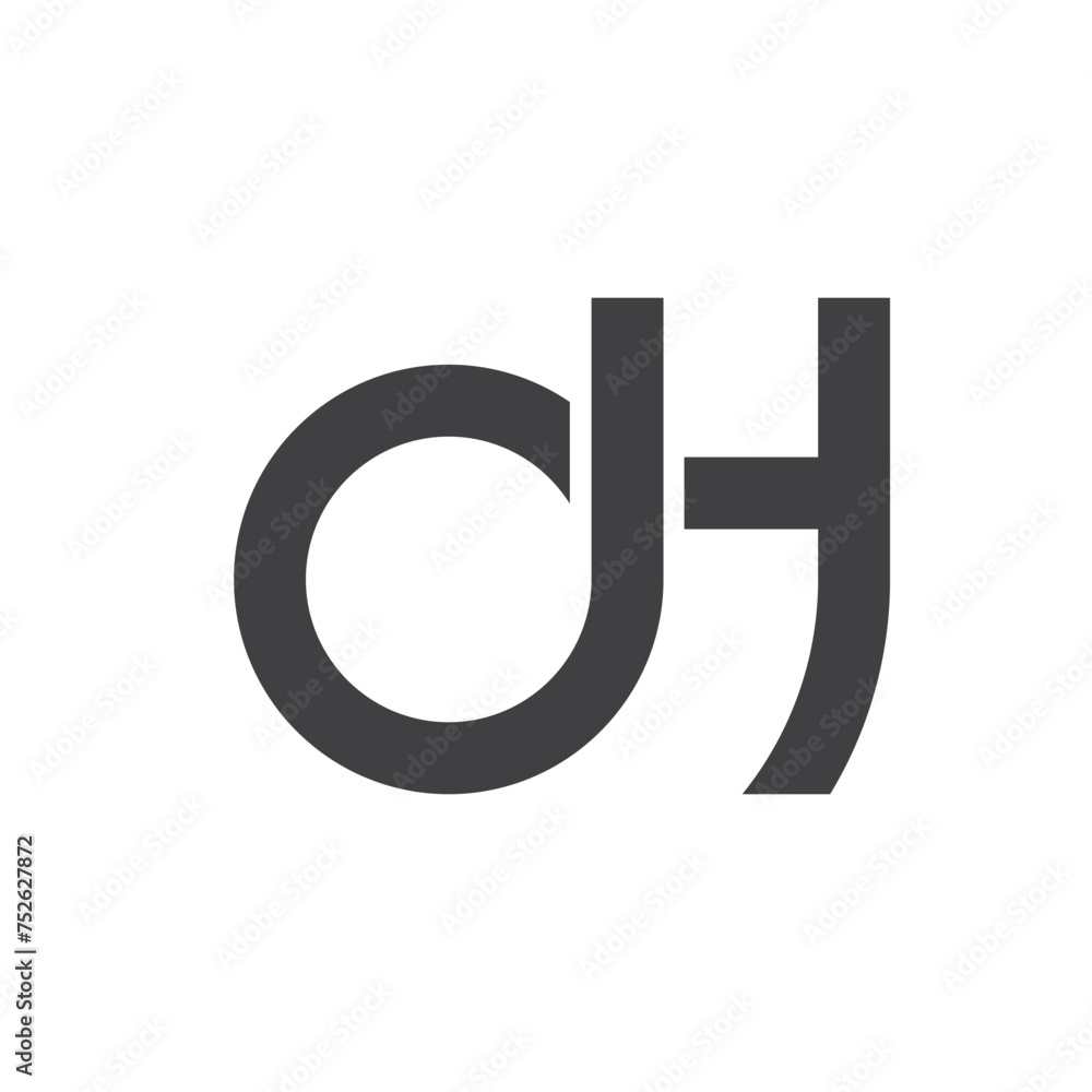 sign of oh initial letter vector icon illustration sign of oh initial letter vector icon illustration